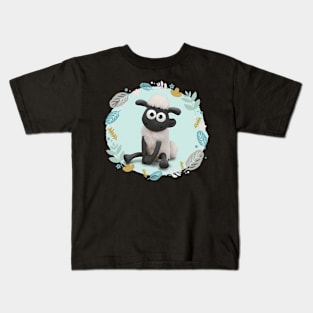 Vintage The Sheep TV Series Cartoon Shaun Kids T-Shirt